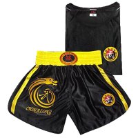 户外运动绣龙散打服套装拳击服短裤服装泰拳武术表演比赛训练服装
