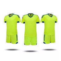 户外运动2016年春夏季男款光板足球服 透气吸汗比赛训练服队服足球衣套装