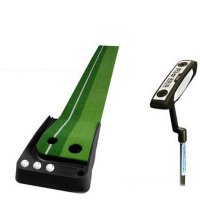 户外高尔夫用品室内高尔夫 推杆练习器 家庭儿童练习毯 带球杆套装