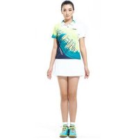 户外运动羽毛球服 苹果绿T恤男女情侣短袖运动服 排汗 速干