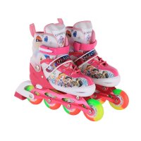 户外运动2016款儿童溜冰鞋旱冰鞋成人情侣速滑轮滑鞋滑冰鞋学生旱冰鞋 红色 S27-32码