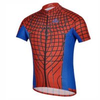 户外运动J蜘蛛侠黑色短套上衣骑行服男装夏季 透气单车衫
