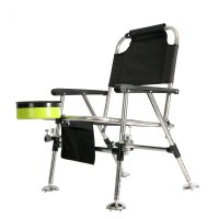 户外运动垂钓用品不锈钢钓鱼椅子多功能防晃折叠钓椅垂钓凳子渔具垂钓