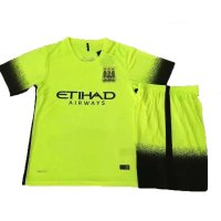 曼城俱乐部球衣 15-16主客场10号阿圭罗21号席尔瓦队球迷版儿童学生男女短袖足球服套装