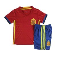 欧洲杯西班牙国家队俱乐部球衣 主客场短袖8号哈维球迷版儿童足球服短袖足球服套装