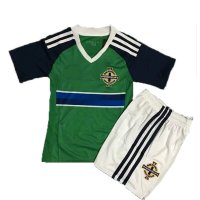 北爱尔兰球衣 欧洲杯2016北爱尔兰国家队俱乐部 绿色主场足球服套装8号戴维斯儿童学生足球服