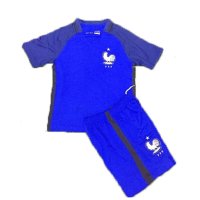欧洲杯法国队球衣儿童学生短袖足球训练服主客场俱乐部足球服10号本泽马7号里贝里足球服套装球迷版