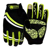 户外运动自行车长指骑行手套 户外男女防风触屏保暖全指手套