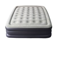 户外运动2016春夏充气床 充气床双人充气床垫 双人气垫床 植绒床垫 灰色 200*145*50CM