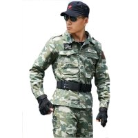 户外运动户外军迷服装男士迷彩服套装特种兵野外作战套装作训外套纯棉工作服