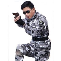 户外运动户外军迷服装男士迷彩服套装特种兵雪地迷彩作训服战术工作服耐磨