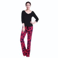 户外运动瑜伽服套装 韩版个性火红花瑜珈服跳操瑜伽健身