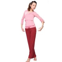 户外运动瑜伽服套装瑜珈服 女显瘦花边袖瑜伽服跳操练功服