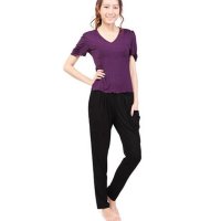 户外运动2016春夏瑜伽服套装 时尚哈伦裤瑜珈健身跳操愈加服环保棉