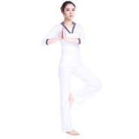 户外运动2016春夏女瑜伽服套装古韵蓝花瑜珈服愈加舞蹈