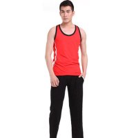 户外运动2016春夏男士瑜伽服套装 运动健身房服跳操服健美操跑步练功服装