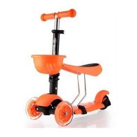 户外运动儿童车三合一蛙式滑板车三轮宝宝可做闪光轮儿童学步车 60*25*17mm
