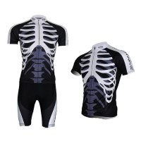 户外运动夏季男款骑行服速干衣夏短袖套装山地单车服 吸湿排汗透气