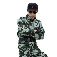 欧伦萨 户外运动户外迷彩服作训服夏装 军迷服装套装男 多袋工作服装3749