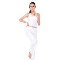 欧伦萨 户外运动瑜伽服套装 春夏款 韩版白色瑜珈服瑜伽健身舞蹈服