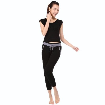 欧伦萨 户外运动春夏瑜伽服套装 韩版瑜珈服饰跳操运动健身衣