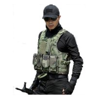 户外运动户外丛林迷彩战术马甲 男式迷彩战术马甲背心