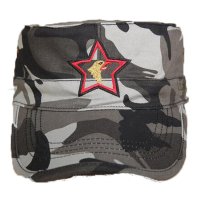 欧伦萨 户外运动纯棉迷彩帽平顶帽棒球帽鸭舌帽户外休闲运动特种兵帽冬季