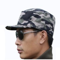 欧伦萨 户外运动户外军迷帽 迷彩帽 休闲帽男士鸭舌帽平顶帽黑鹰迷彩登山旅行帽