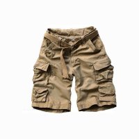 欧伦萨 户外运动军迷彩裤2016男士直筒运动短裤五分裤子沙滩裤纯棉男式休闲裤 含腰带