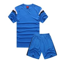 户外运动2016夏季光板足球服套装男训练服足球衣运动服