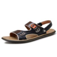 户外运动2016夏季男士凉鞋 沙滩鞋凉鞋男休闲鞋 透气缝制鞋