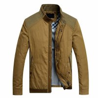 欧伦萨 春季中年男装立领时尚休闲修身夹克 圆领拉链式立领男士上衣外套