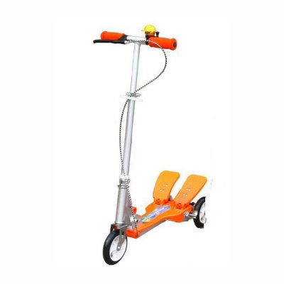 欧伦萨 户外运动轮滑滑板儿童礼物踏踏车可升降折叠铝杆三轮儿童滑板车