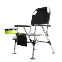 欧伦萨 户外运动垂钓用品不锈钢钓鱼椅子多功能防晃折叠钓椅垂钓凳子渔具垂钓