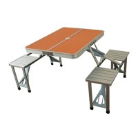 欧伦萨 运动户外便携桌椅床平安展业桌折叠式摆摊桌户外便携式折叠桌椅铝合金折叠野餐桌便携式 户外休闲