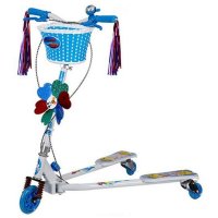 户外运动儿童铁板 双刹 减震 蛙式车滑板车剪刀车三轮全闪