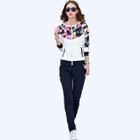 欧伦萨 运动户外套装运动服套装女时尚春秋女卫衣两件套长袖休闲套装