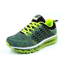 欧伦萨 户外运动跑步鞋减震休闲男鞋春夏新款全掌气垫运动鞋男飞织透气跑步鞋休闲运动鞋时尚舒适