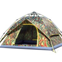 欧伦萨 运动户外帐篷野营帐篷外用品弹簧自动帐篷3-4人双层防雨野外露营公园休闲帐篷