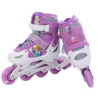 欧伦萨 户外运动有轮子的鞋四个轮子的运动鞋轮滑鞋小孩溜冰鞋带闪光可调儿童滑冰鞋 儿童户外装备
