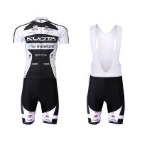 欧伦萨 运动户外骑行服夏吸湿排汗透气速干衣黑白骑行服短袖套装自行车服