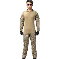 欧伦萨 户外运动军迷彩服特种兵蛙服套服火凤凰迷彩服 CP青蛙紧身迷彩衣服ACU战术套装