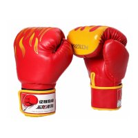 户外运动火焰拳击手套 散打拳套搏击格斗打沙袋成人手套