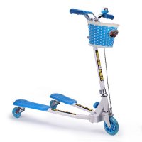 户外运动2016三轮剪刀车蛙式滑板车儿童童车闪光折叠滑板车