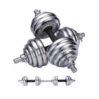 欧伦萨 健身训练健身器材杠铃套装健身训练电镀哑铃10 20公斤30KGS男士女士男士健身体育器材