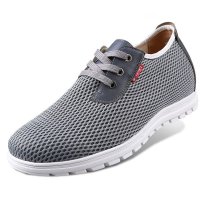 男士夏季透气增高鞋男式隐形内增高男鞋子休闲网面5厘米6cm
