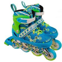 欧伦萨 户外运动溜冰鞋套装直排轮滑鞋可调闪光成人男女旱冰鞋