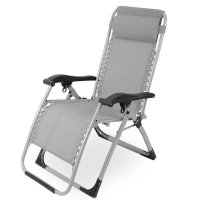 户外折叠躺椅、躺椅黑色灰色两款适合孕妇白领、钢帆布,折叠.舒适方便