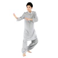 欧伦萨 男士亚麻瑜伽服太极茶道透气舒适