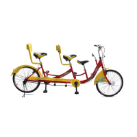 户外运动双人亲子车三人车子母车公路车家庭车不同步自行车4551